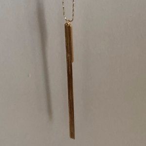 Anthropologie gold long necklace